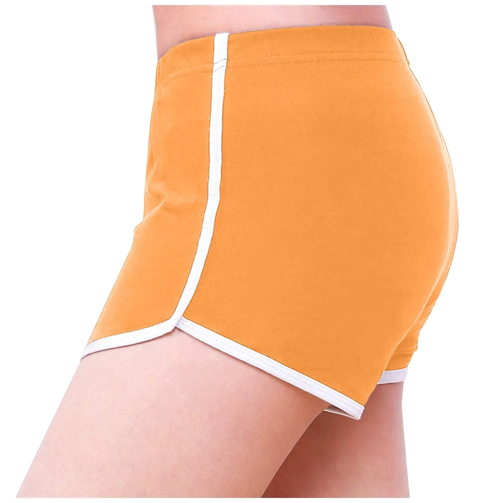 

Sports Shorts Women Summer 2021 New Candy Color Anti Emptied Skinny Shorts Casual Lady Elastic Waist Beach Correndo Short Pants