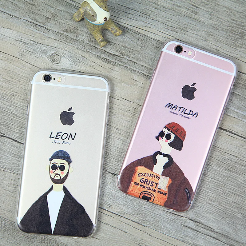 

Killer Leon Uncle Girl Phone Case Couple Case iphone 12 Transparent soft For iphone se 6 6s 7 8 11 12 plus mini x xs xr pro max