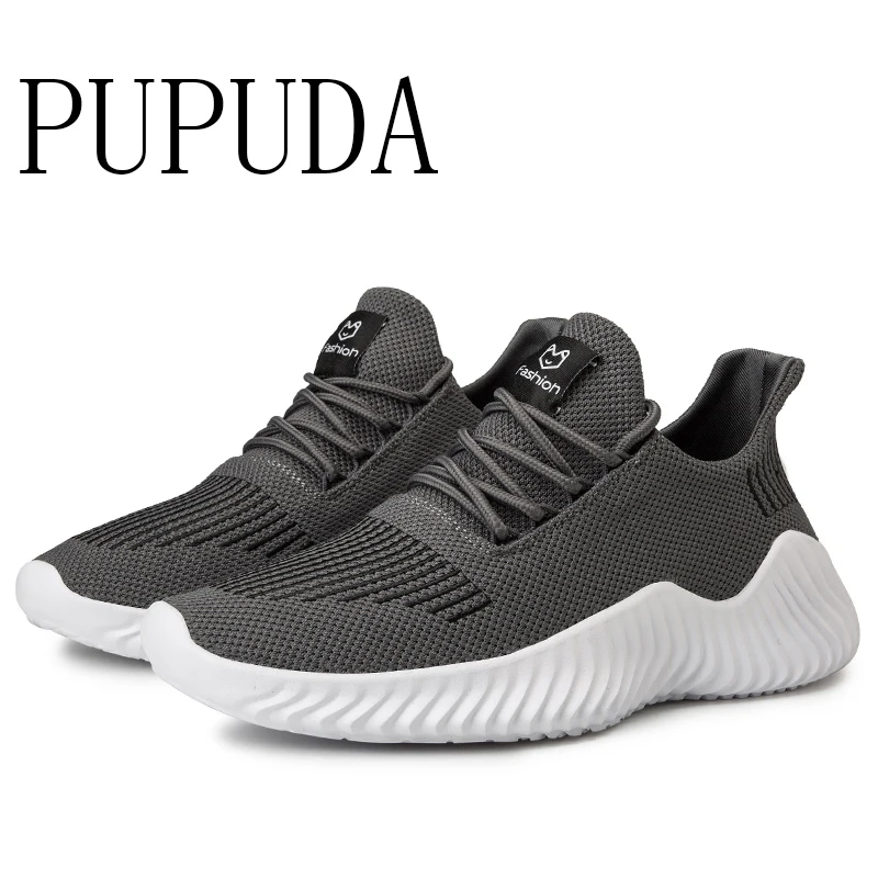 

PUPUDA Summer White Sneakers Men Mesh Casual Shoes Men Trend Jogging Shoes Male Comfy Sport Shoes Men Plus Size Running Sneaker