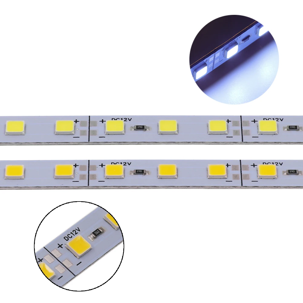 Жесткие светодиодные фонари 5 шт. 10 12 В постоянного тока SMD5054 72 светодиода/м