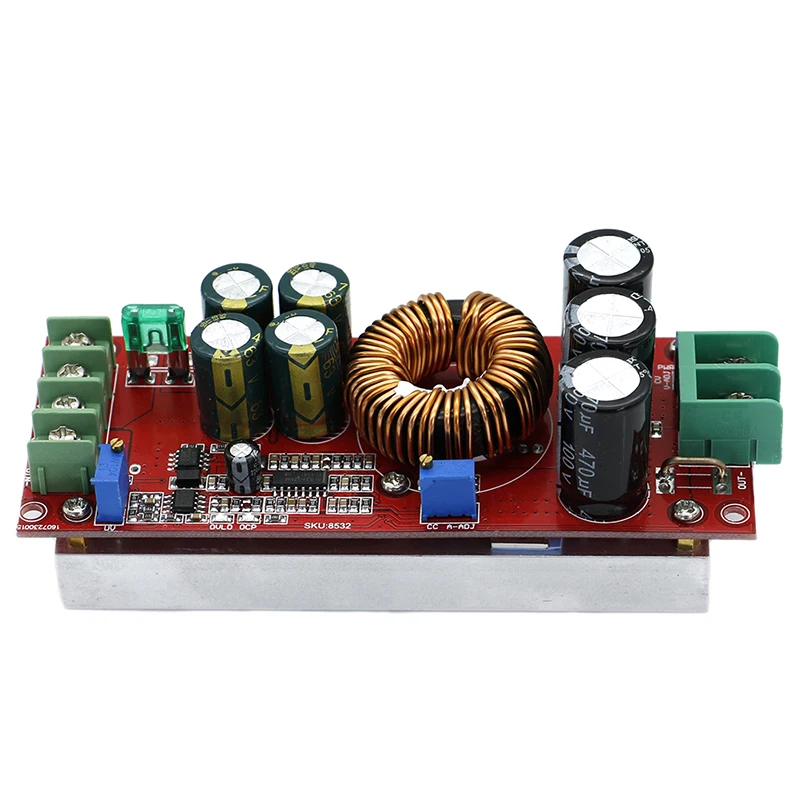 

NEW DC 20A 1200W Step-Up Boost Constant Current Module IN 8-60V Step Up Module Variable Voltage Power Supply Wholesale