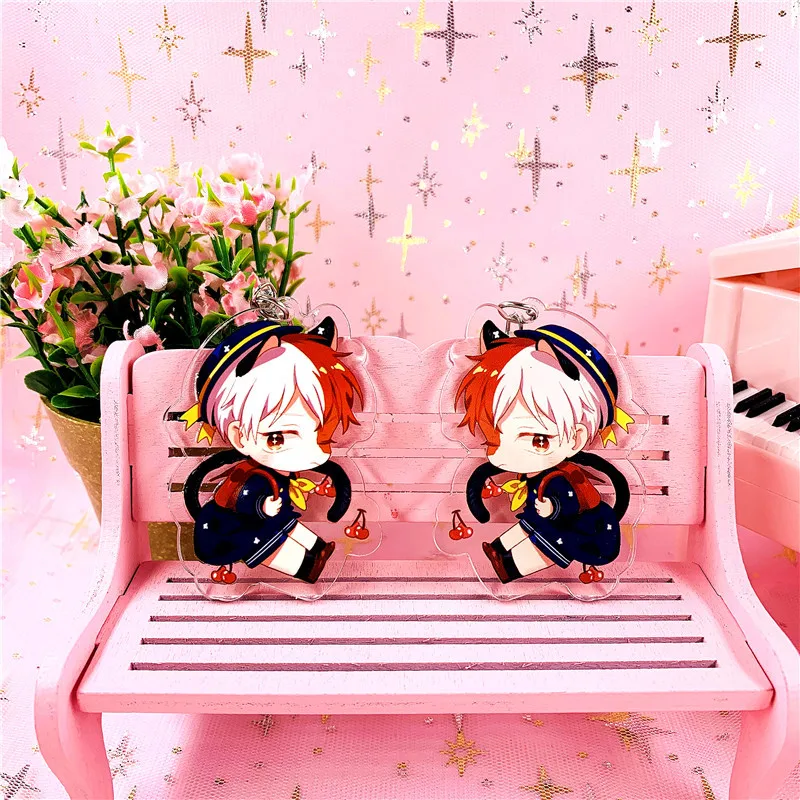 Милый брелок для ключей с героями мультфильмов Наруто/моя геройская академия