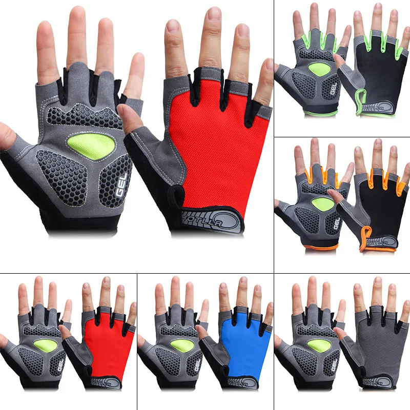 Велосипедные перчатки с открытыми пальцами удобные брендовые прочные