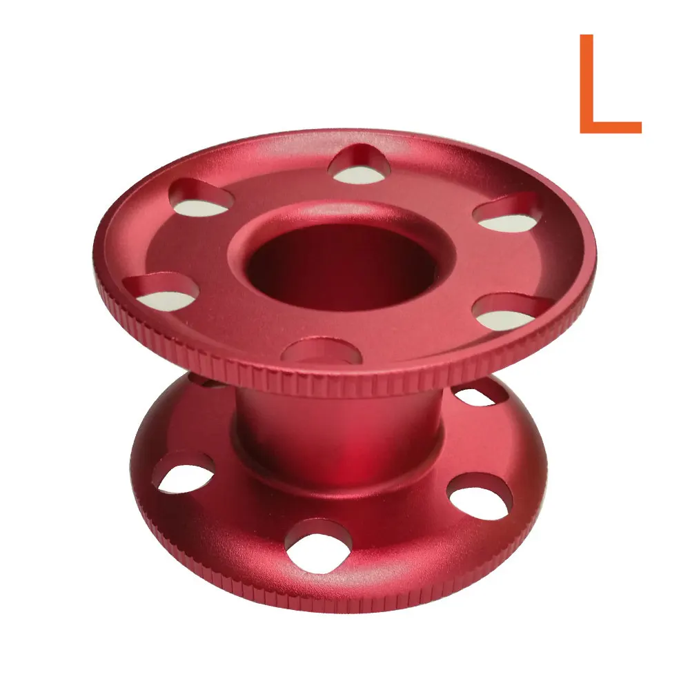 Red L 8,4 см катушка для подводного плавания, пустая катушка, подводное оборудование, техническое погружение, алюминий - Цвет: Red L