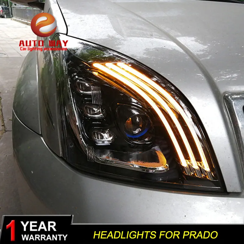 Автомобильный Стайлинг чехол для Toyota Prado фара 2003 2009 светодиодные фары DRL Hid
