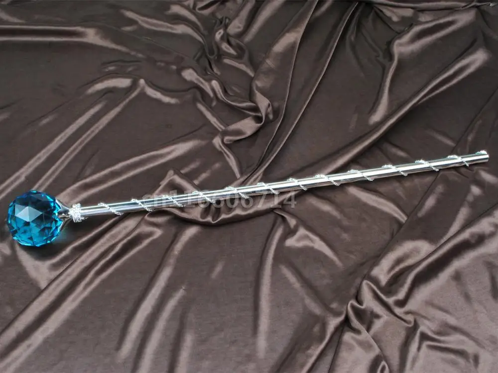 Небесно-Голубой Кристалл палочка скипетров круглый шар стильный скипетр король