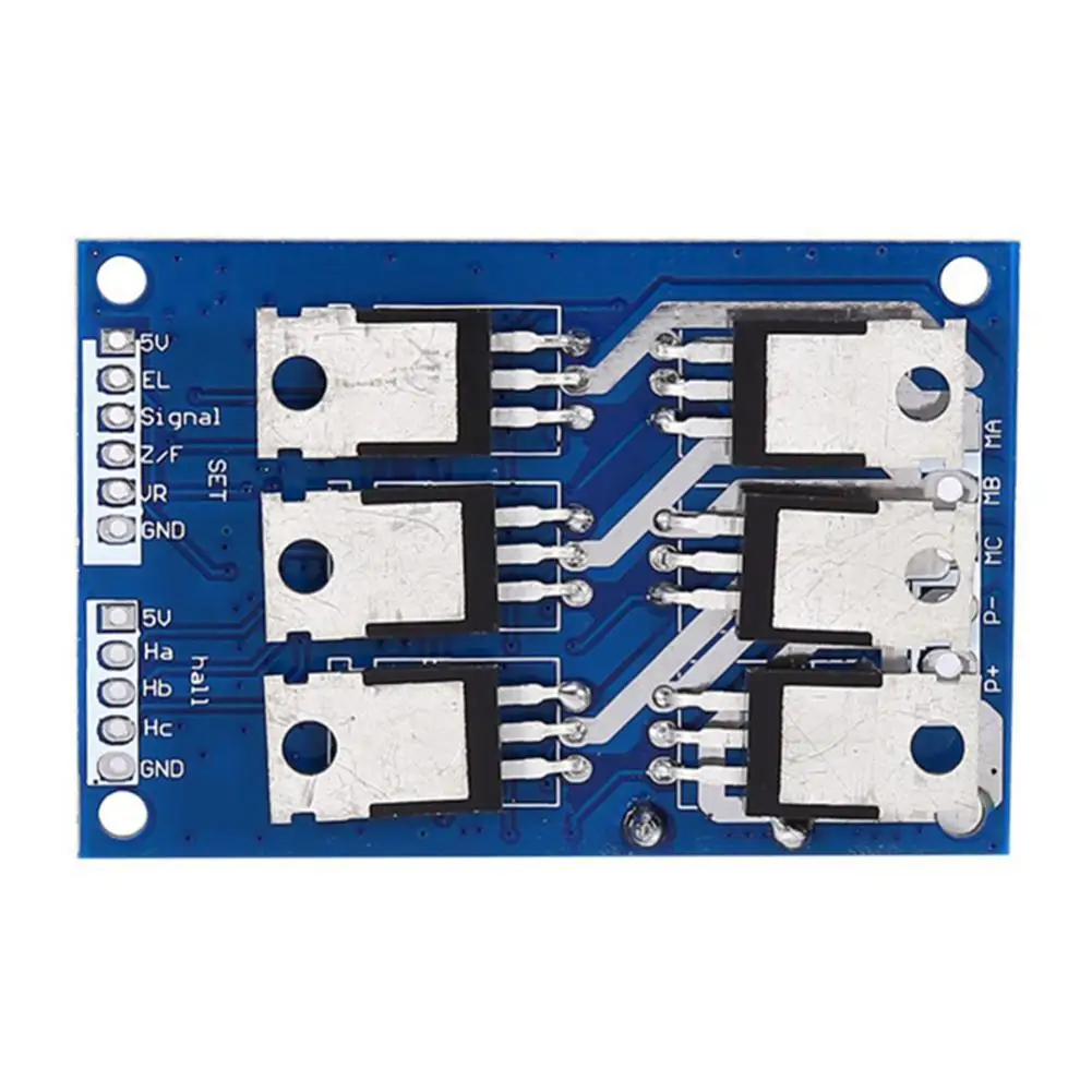 DC 12V-36V 15A 500W бесщеточный контроллер двигателя зал BLDC плата драйвера синий | Лампы и
