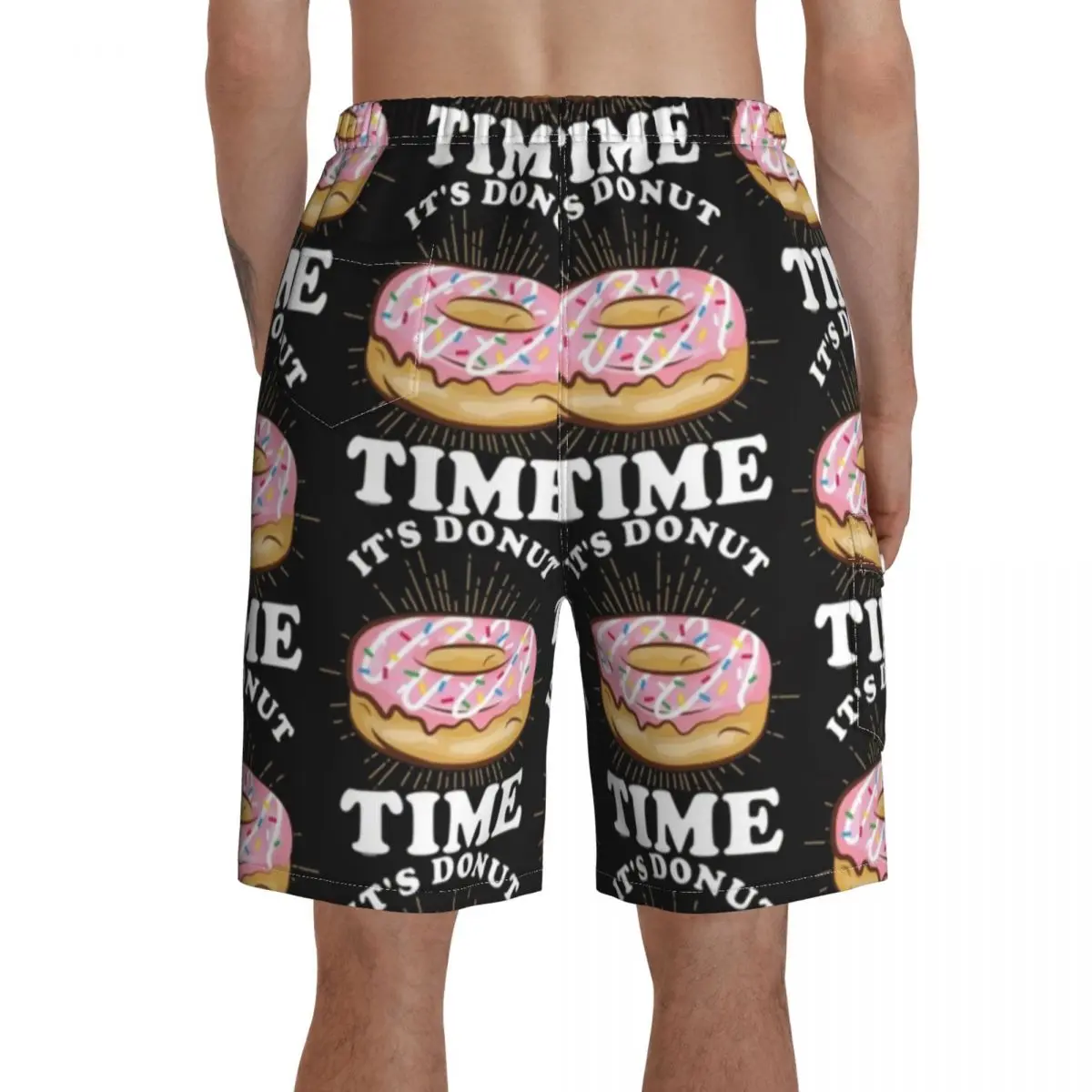 

Donut Board Shorts Men Beach Swimming Trunks Polyester Pattern Swim Trunks
