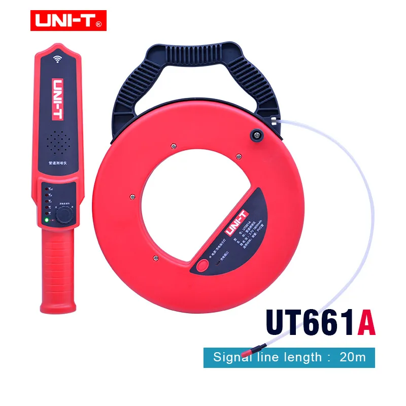 UNI-T UT661A UT661B стены ПВХ железные трубы детектор засорения диагностический инструмент сканер трубопровода Блокировка засорения сантехники инструмент - Цвет: UT661A