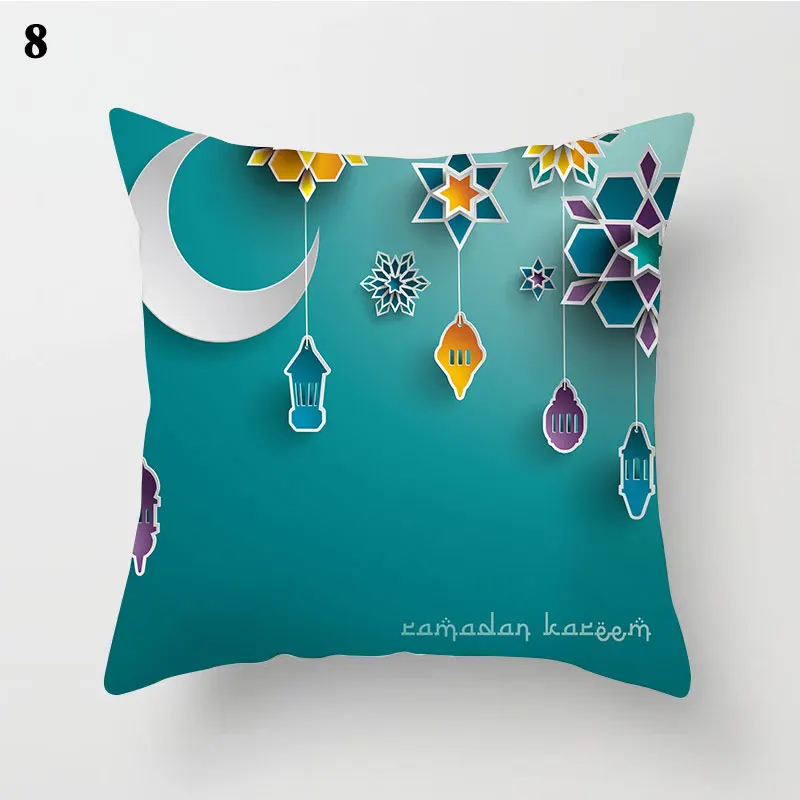 

Islamic Eid Cushion Cover Decorative Pillowcases Pillow Cover For Home Decro Moon Sofa Throw Pillow Case Living Room Pillowcase
