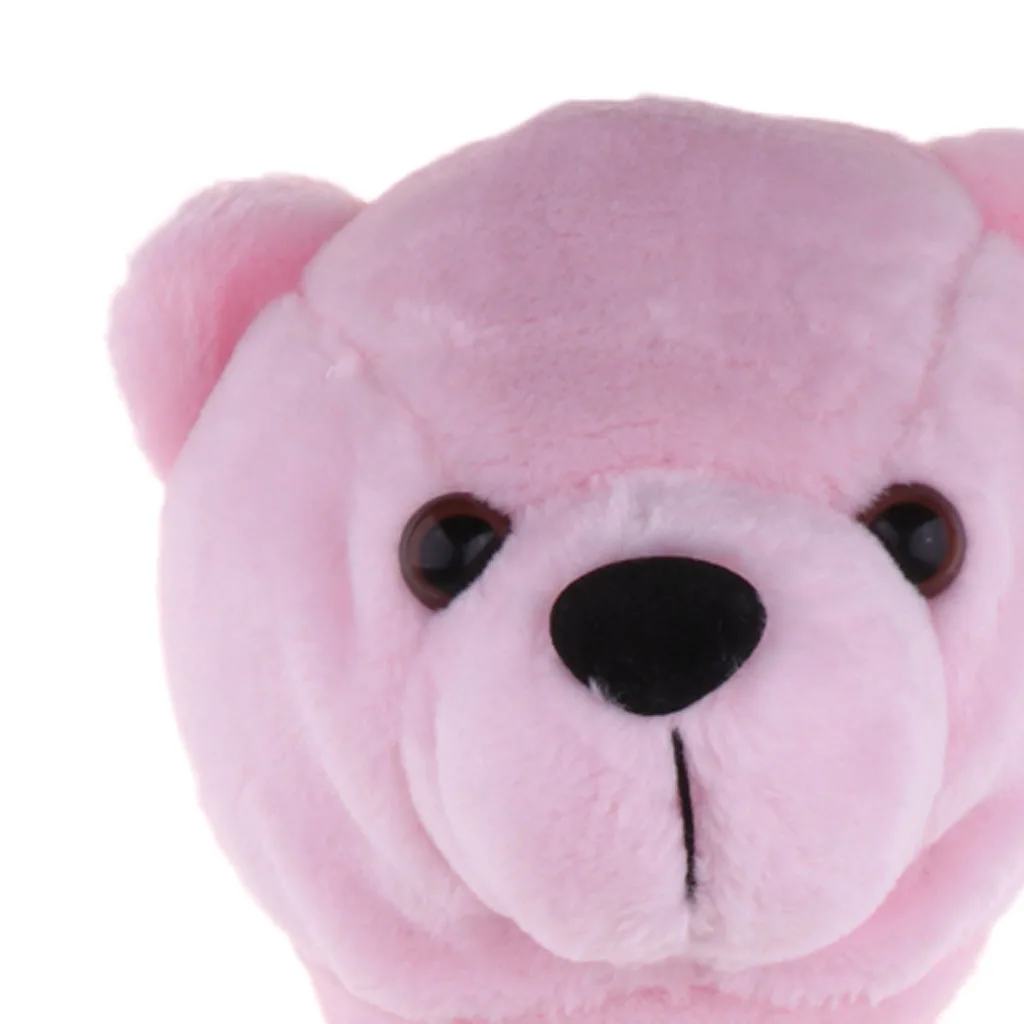 

Creative Pink Bear Golf Head Covers 460CC Driver Wood Clubs Headcovers Sets Plush Cloth Golf Accessories Golf Training Aids
