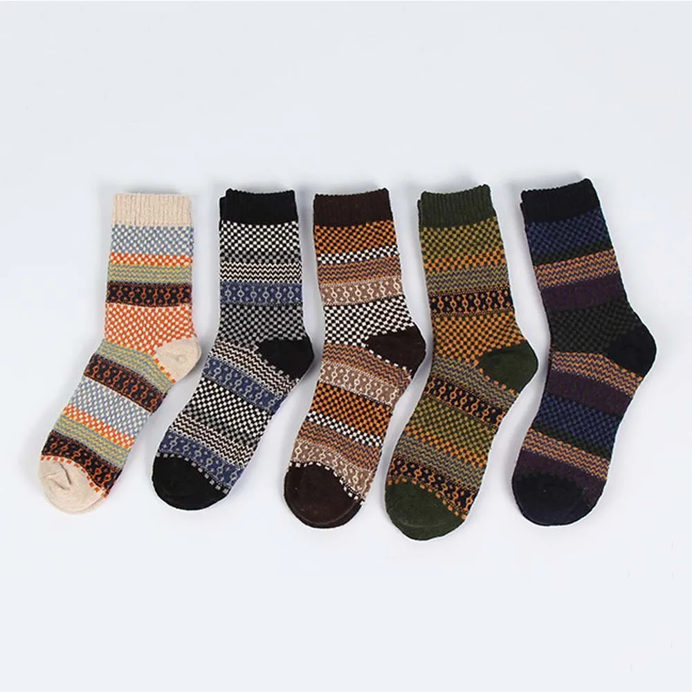 Повседневные мужские носки мягкие толстые кашемировые повседневные шерстяные