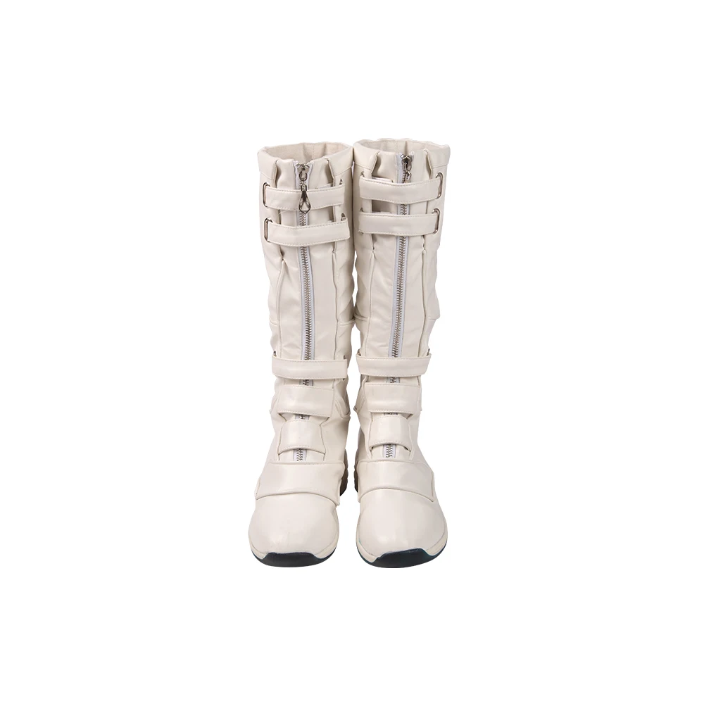 Boots Only Фильм косплей черная вдов белый костюм для взрослых на Хеллоуин костюмы для женщин Наташа Романова белый костюм сексуальный комбинезон наряд - Цвет: Boots Only