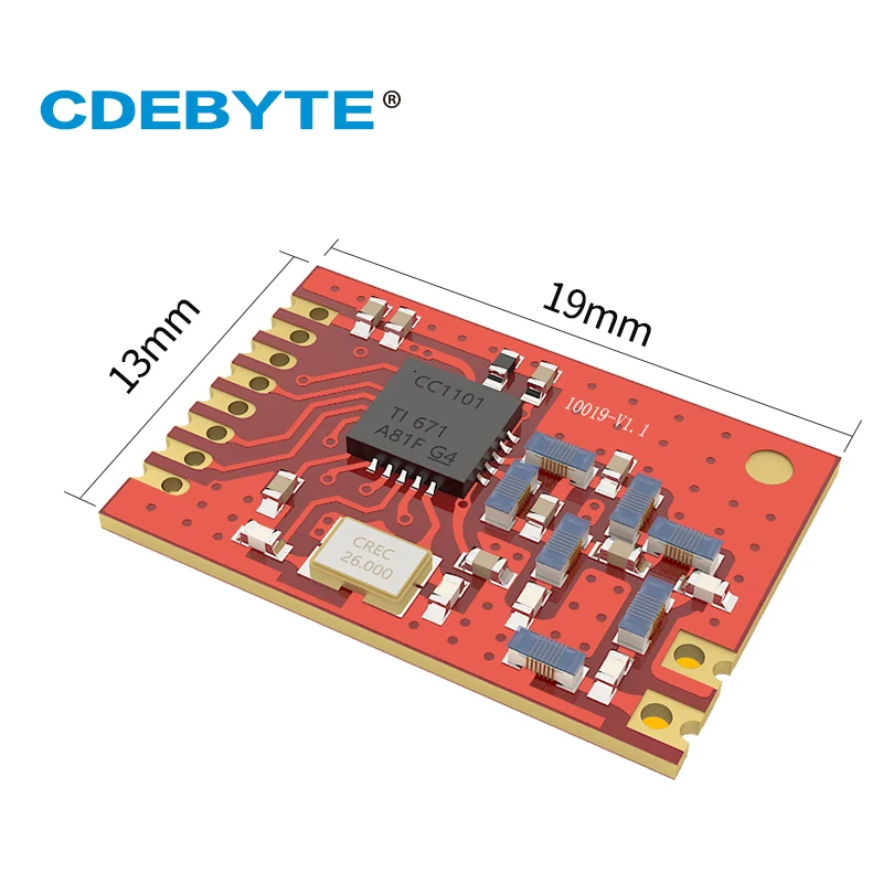 E07 868MS10 CC1101 868 МГц 10 мВт печать Анна тенна отверстия IoT uhf беспроводной трансивер SMD