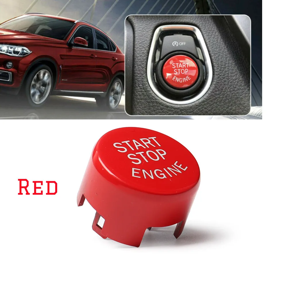 

Replace Button Switch Cover Trim Push Cover Red Accessory Decal Engine