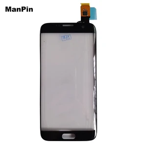 for samsung s7 edge original touch screen display front panel glass with flex cable tp film replace mobile phone repair parts free global shipping