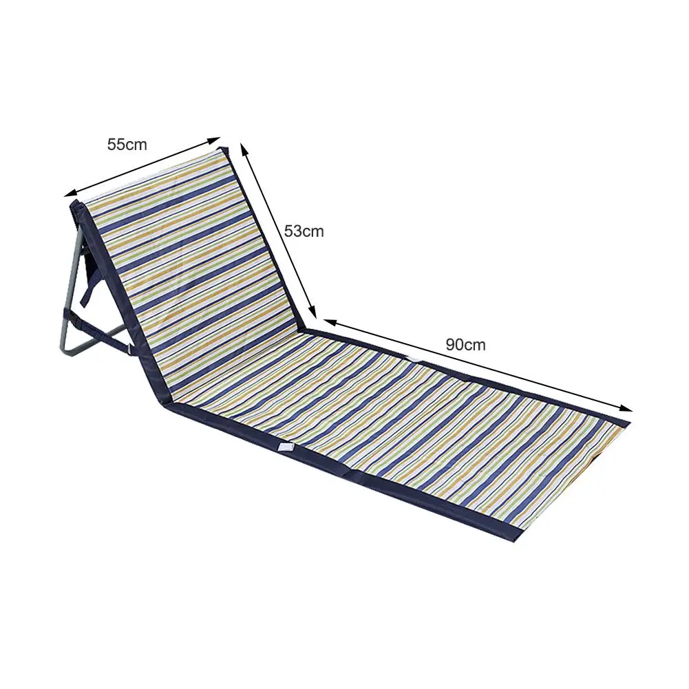 

Portable Folding Backrest Beach Ground Mat Chair Waterproof Cushion Lounger For Outdoors Camping Picnic Mat
