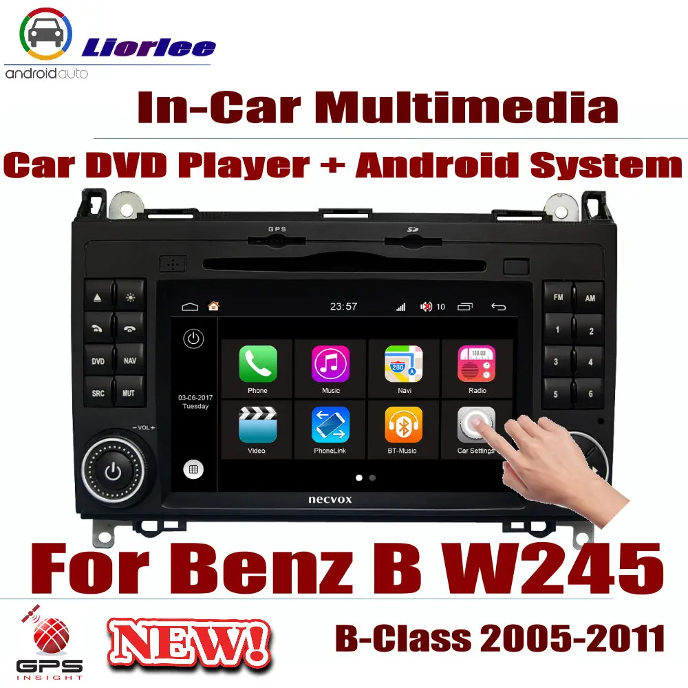 Автомобильный радиоприемник DVD GPS плеер навигация для Mercedes Benz B Class W245 2005 2011