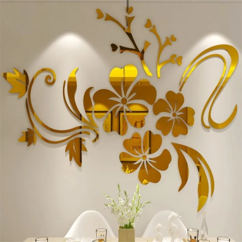 декоративные наклейки наклейка на стену Новинка 2021 зеркальные настенные стикеры