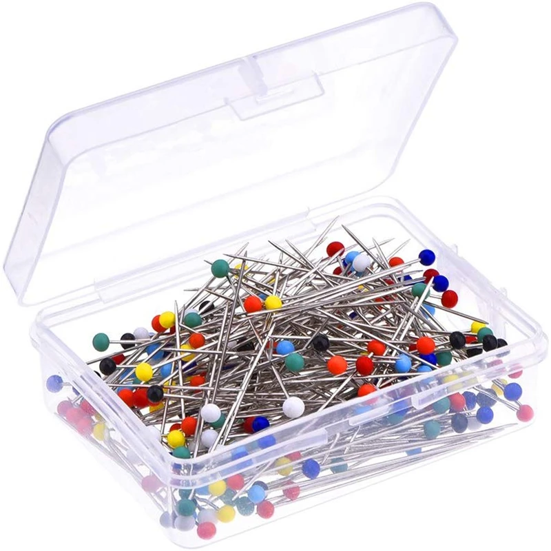 

MIUSIE 100/50Pcs Wedding Dressmaking Pins Fixed Corsage Florists Hand Sewing Accessories Tools Sewing Pin Dressmaker Head pins