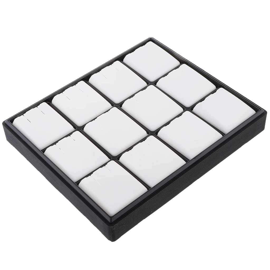 Пластиковая шкатулка для ювелирных изделий чехол поднос сережек и колец с