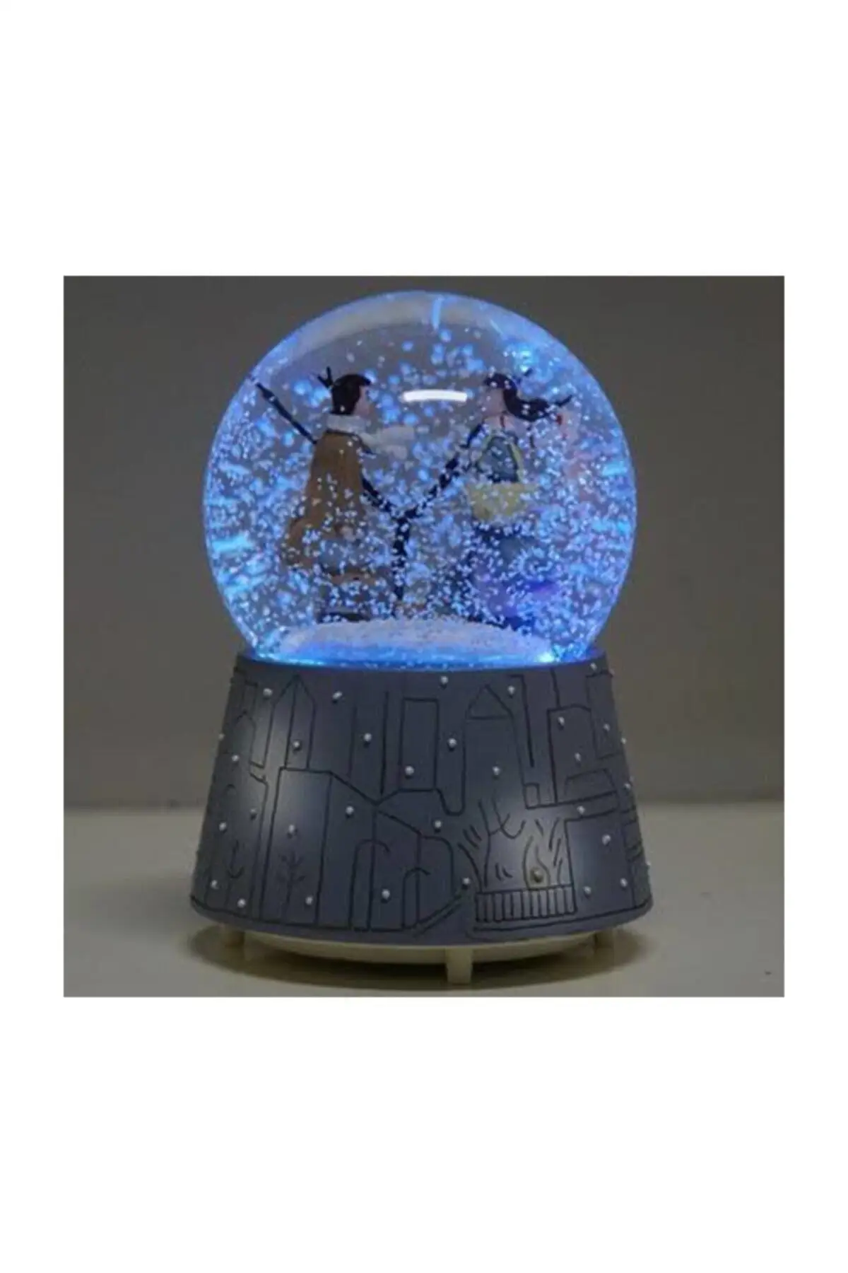 Зимняя сказка автоматический струйный музыкальный светящийся большой размер