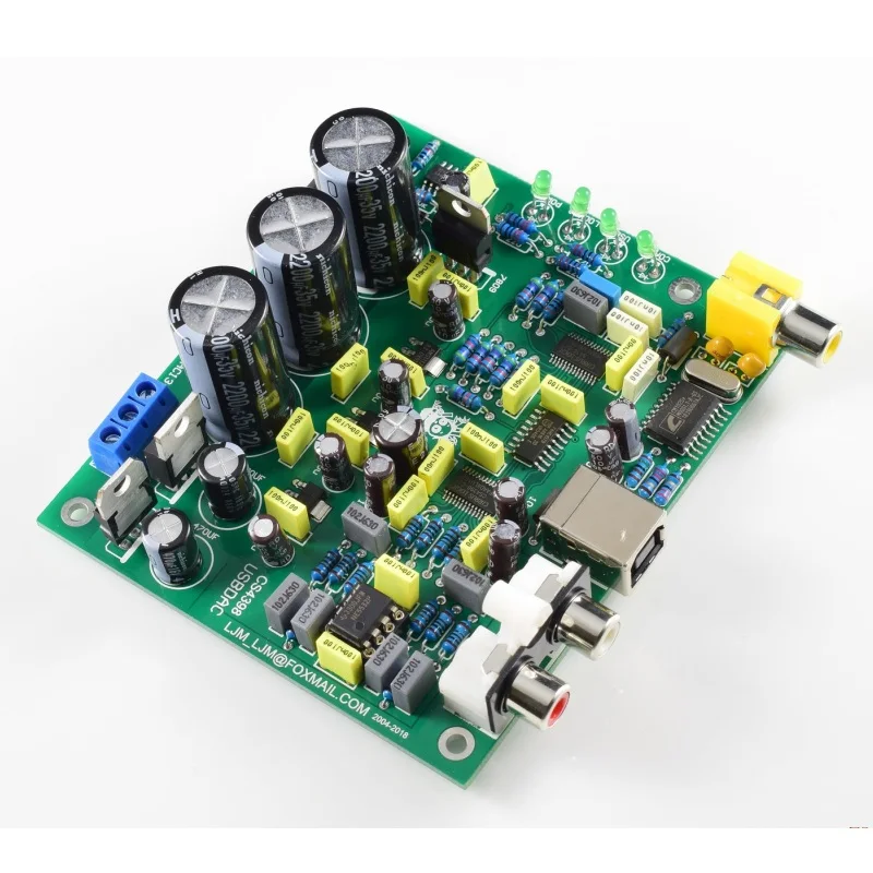 Комплект сделай сам CS8416 CS4398 аудио DAC Плата USB коаксиальный 192K 24BIT плата AC 15V-0-AC15V |