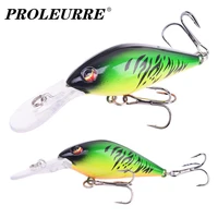 proleurre 80mm 8 5g crank floating wobblers for trolling rattle lures fishing artificial hard bait crankbait pike fishing tackle