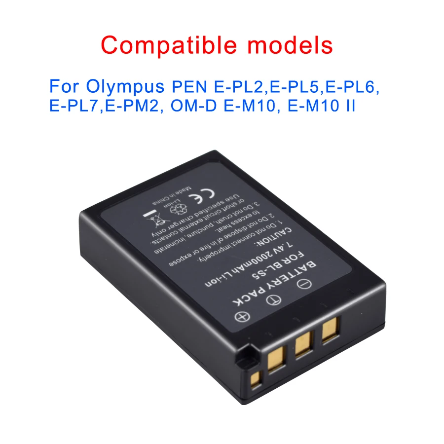 PALO 1 шт. аккумулятор камеры BL-S5 S5 BLS5 7 4 V 2000mah литий-ионный для Olympus E-PL2/E-PL1s/EPL2EPLI2/EPL5 и