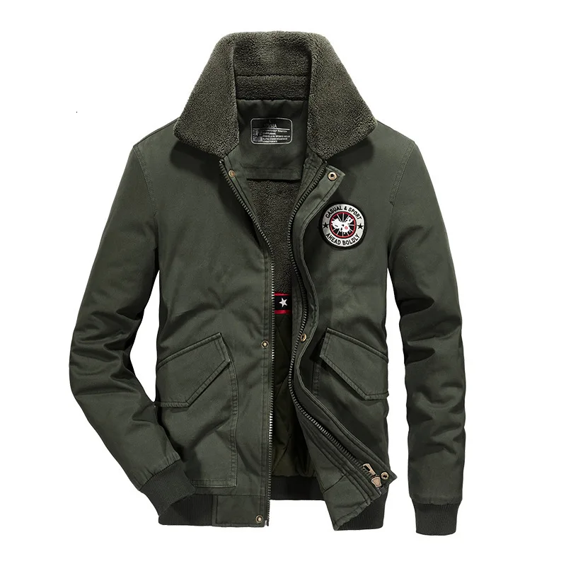 Leisure Time Man Loose Will Code Middle Age Cotton Winter Cotton-padded Clothes Loose Coat Men's Full Cotton Wash Jacket