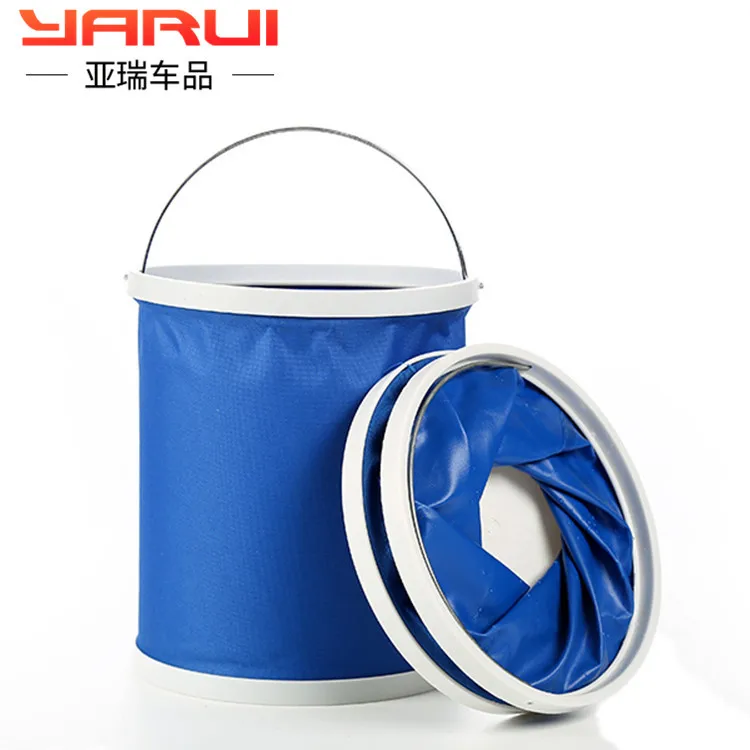 11Л ведро для мойки автомобилей Портативный складной телескопический Открытый