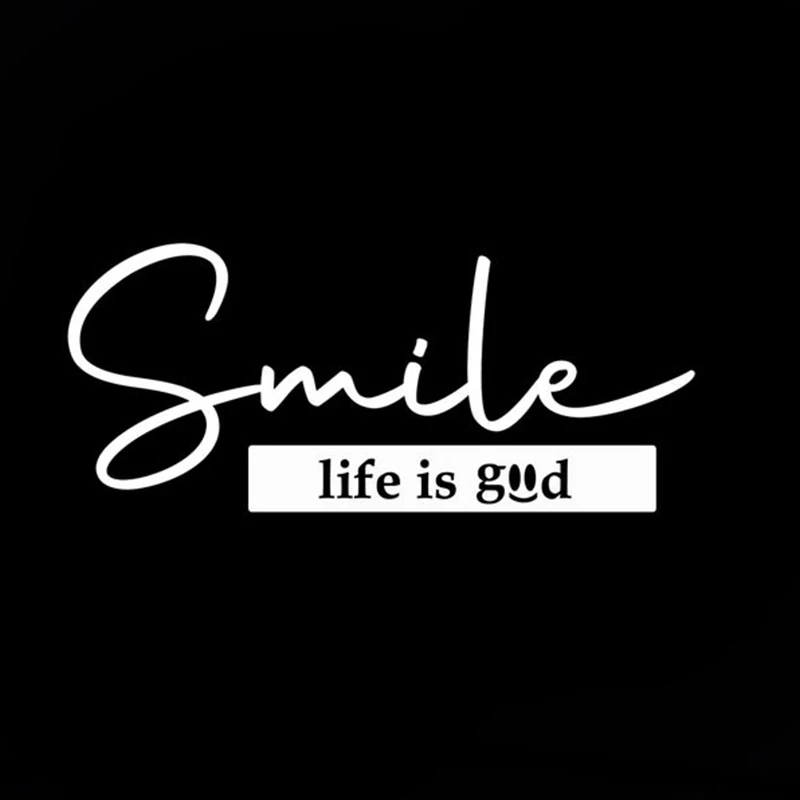 smile funny car sticker