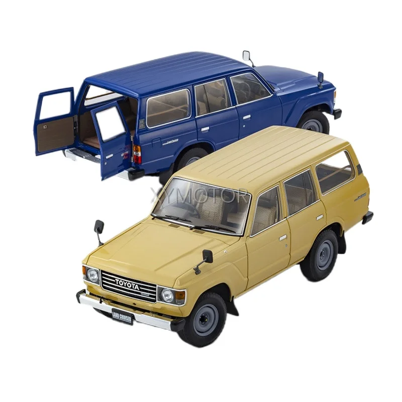 

Kyosho 1:18 Model For Toyota Land Cruiser LC60 Diecast Car Model Kids Boy Gifts Gift Collection Display Khaki/Blue Metal