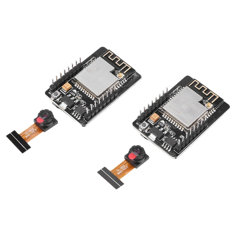 

2 Set Esp32-Cam Camera Wifi + Bluetooth Module 4M Psram Dual-Core 32-Bit Cpu Development Board With Ov2640 2Mp Camera Module Sup
