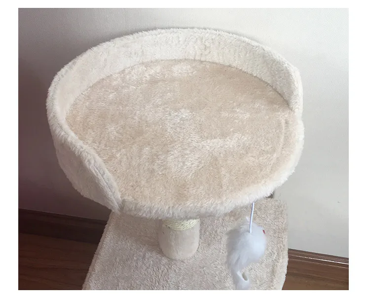 

Small Cat Climbing Frame Nest Tree House Platform Toy Sisal Scratching Post ch Plate Rack