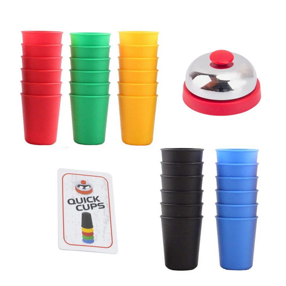 

Training Plastic Classic Parent Child Sports Stacking Cups Competition Speed Challenge Family Funny Toys Practicing Interactive