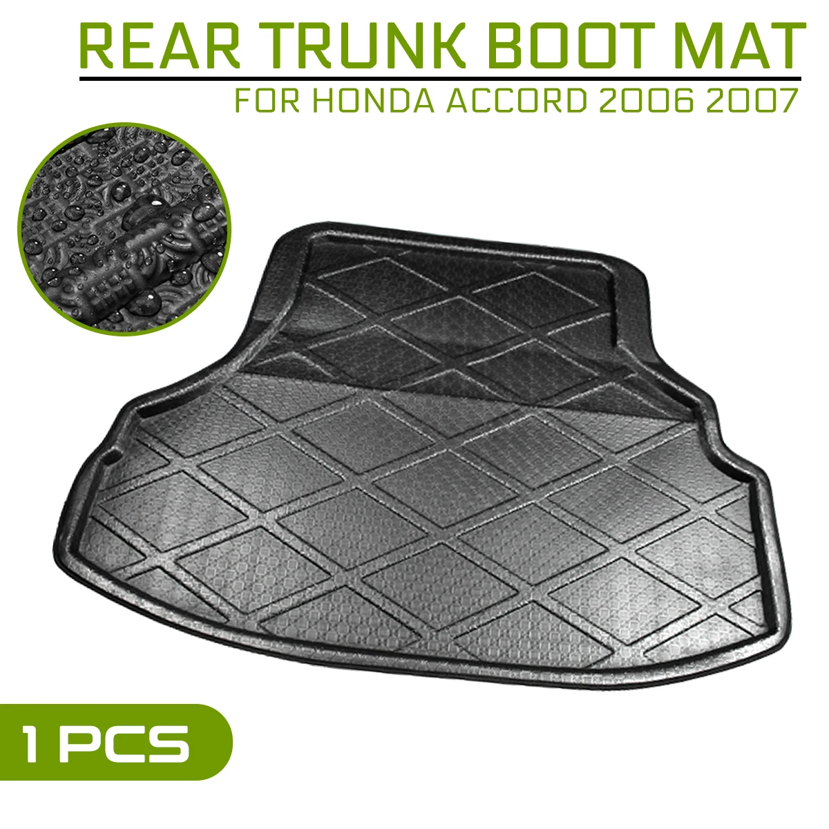 

Car Floor Mat Carpet Rear Trunk Anti-mud Cover For Honda Accord 2006 2007