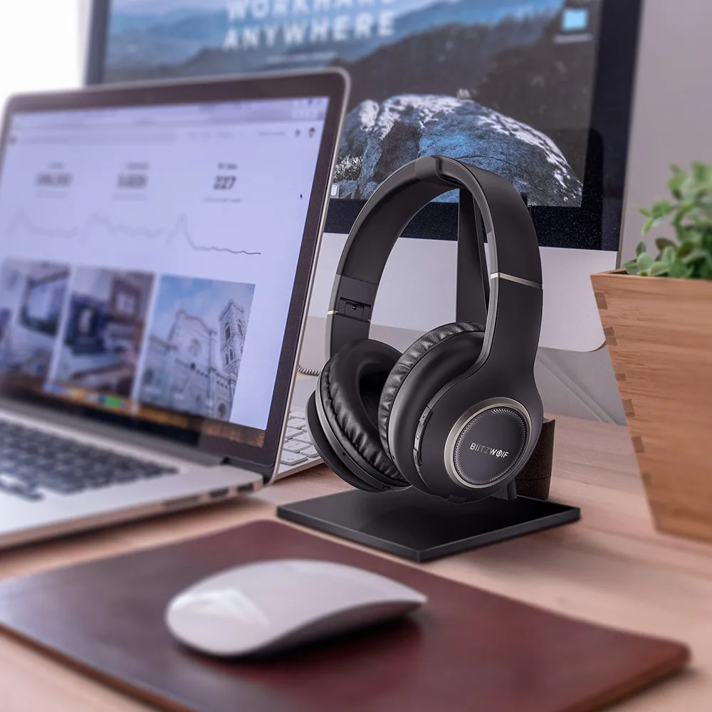 BlitzWolf BW-HP0 беспроводные наушники Bluetooth гарнитура складные Накладные наушники с микрофоном для ПК мобильного телефона Mp3