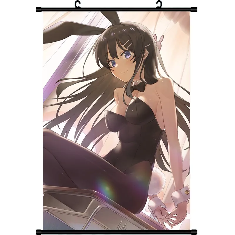 

Japanese Anime Rascal Does Not Dream of Bunny Girl Sakurajima Mai Home Decor Decorative Pictures Wall Scroll Poster