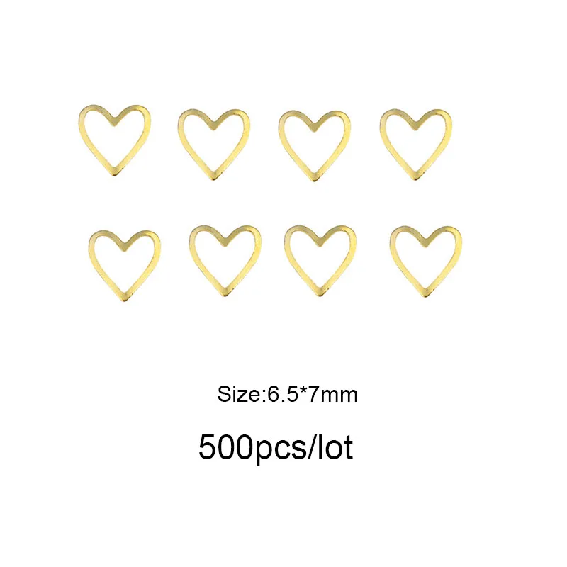 

Moon Star Nails Gold Metallic Nail Sequins Charms 3D Nail Art Tips Decoration Press On Manicure Supply
