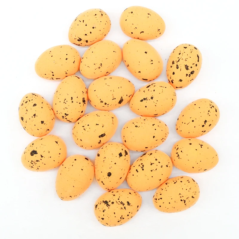 

20PCS Foam Easter Eggs Happy Easter Decorations Painted Eggs DIY Craft Kids Gift Home Decor Easter Party Supplies Artificial Egg