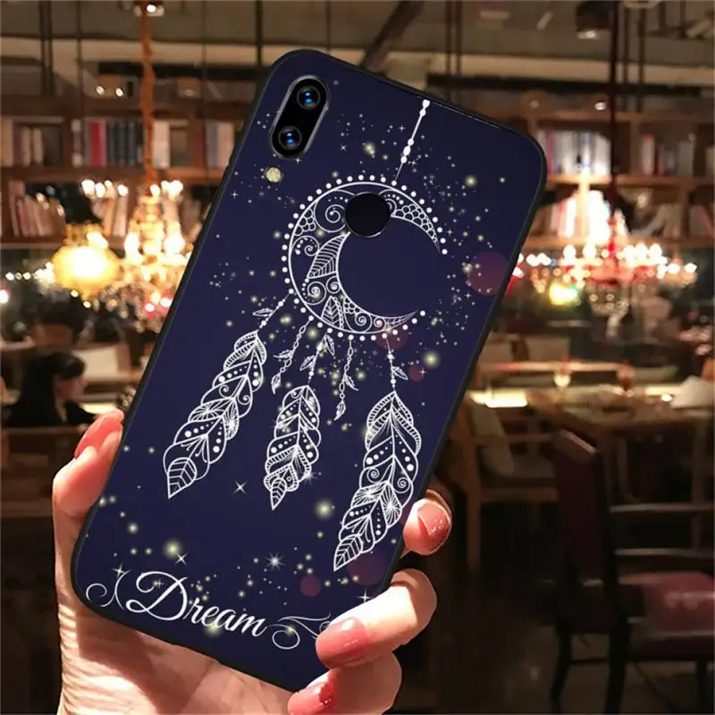 

Dream Wings Wind Chimes Feather Phone Case For Xiaomi Redmi 7 9t a3 9se k20 mi8 max3 lite 9 note 8 9s 10 pro