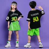 childrens trendy hip hop clothes fashion street dance ballroom costume school sports team boys girls cheerleading costumes