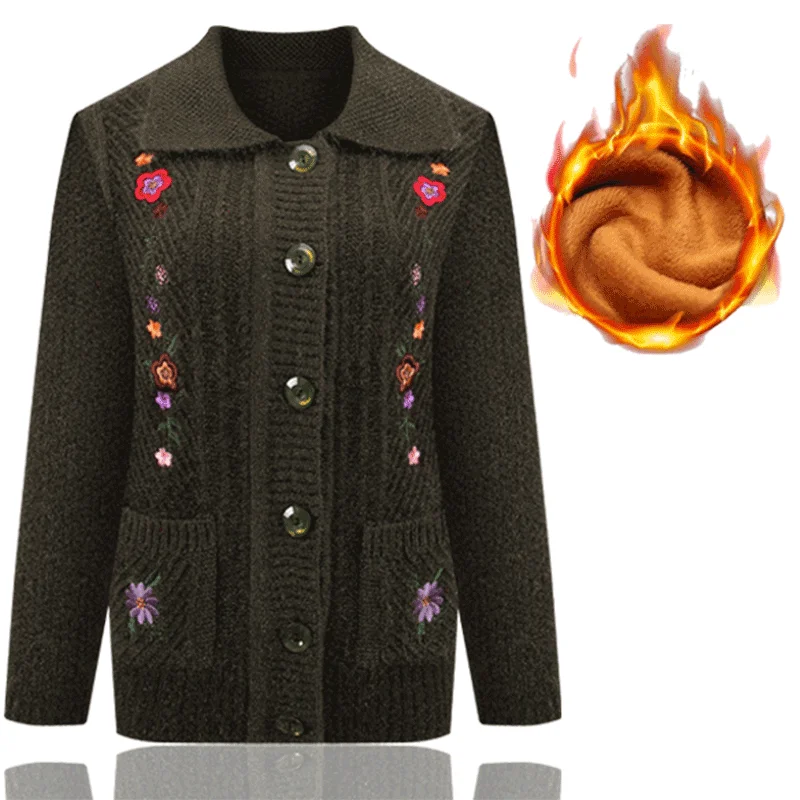 Женский кардиган свитер женский осенне-зимний трикотаж топы новый для мамы