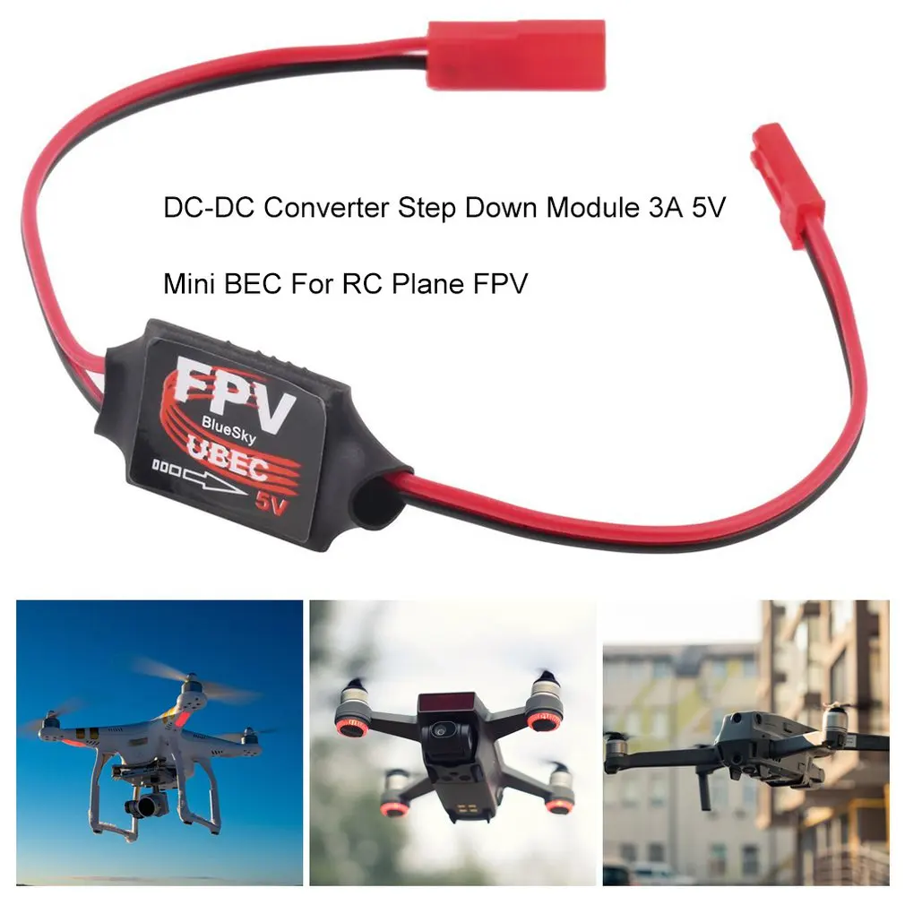 Высокое качество Портативный DC-DC конвертер понижающий модуль 3A 5V Мини BEC для RC