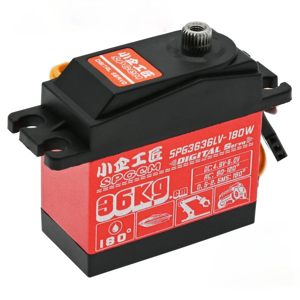 Металлический сервопривод с высоким крутящим моментом для пульта дистанционного управления SPGCM 1:8 1:10