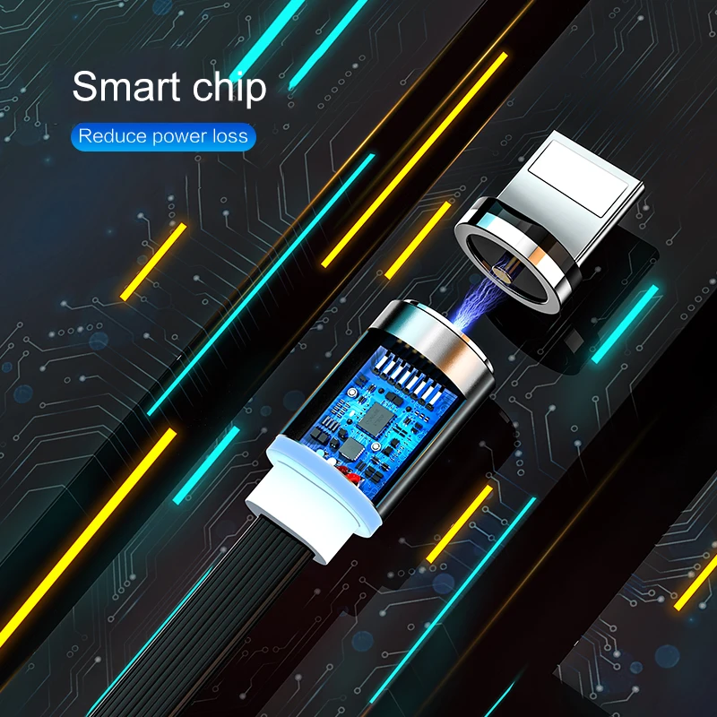 Магнитный кабель для IPhone samsung Micro USB для Xiaomi type C кабель для быстрой зарядки мобильного телефона Магнитный зарядный usb-кабель