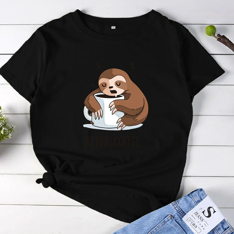 JCGO Летняя женская футболка из хлопка размера плюс 5XL с коротким рукавом Забавный