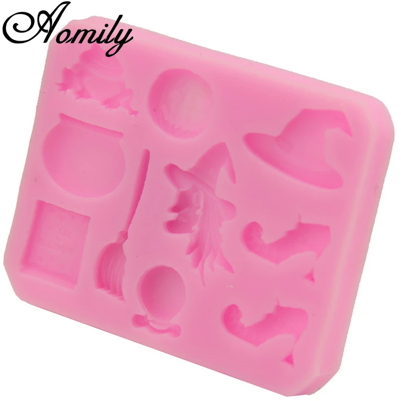 Amoliy Silicone Molds Pumpkin Mold Fondant Cake Easter Witch Supplies Bakeware Mould Baking Tools for Cakes | Дом и сад
