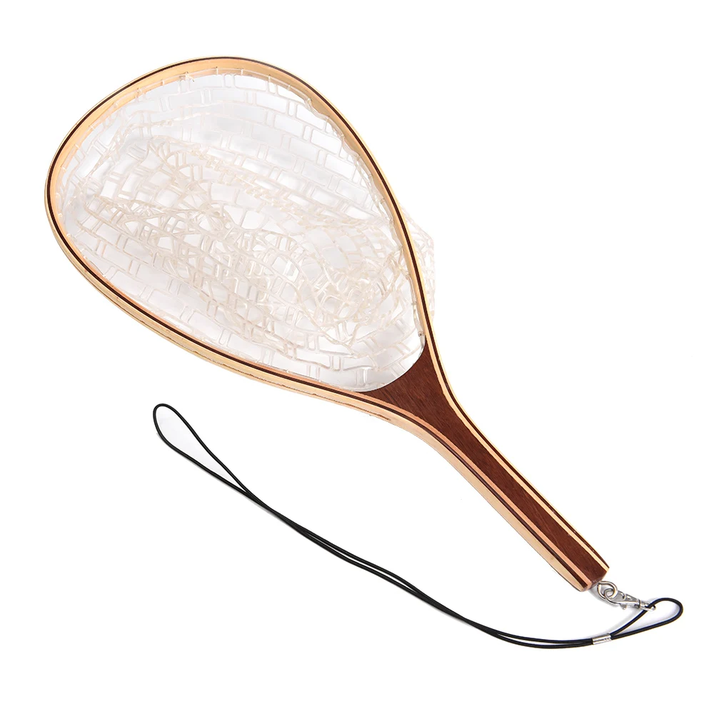 

Portable Fishing Net Fly Fishing Landing Net Wooden Handle Frame Fish Catch and Release Net Nylon / Rubber Optional